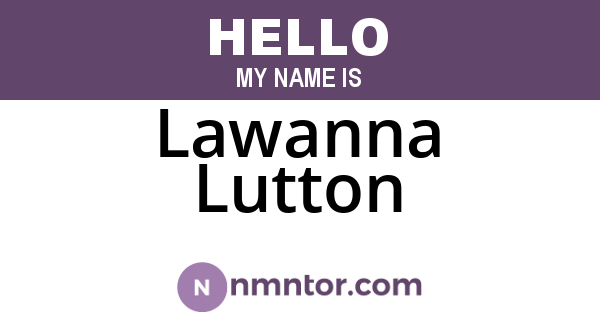 Lawanna Lutton