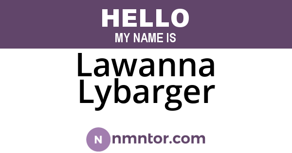 Lawanna Lybarger