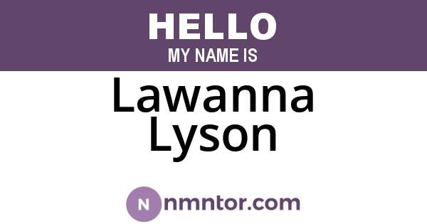 Lawanna Lyson