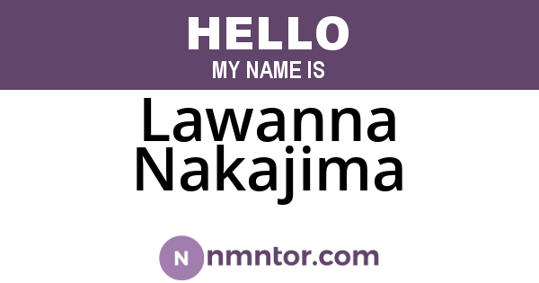Lawanna Nakajima