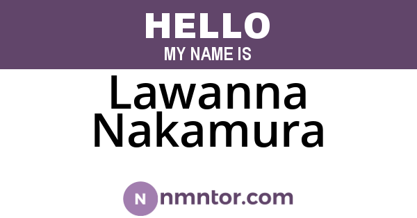 Lawanna Nakamura