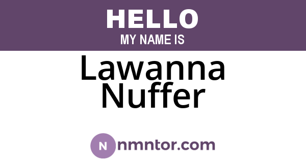 Lawanna Nuffer
