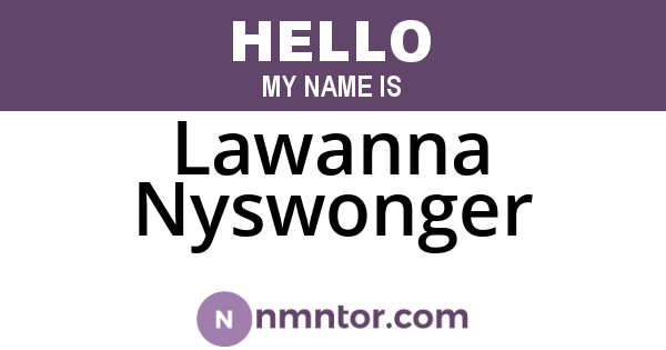 Lawanna Nyswonger
