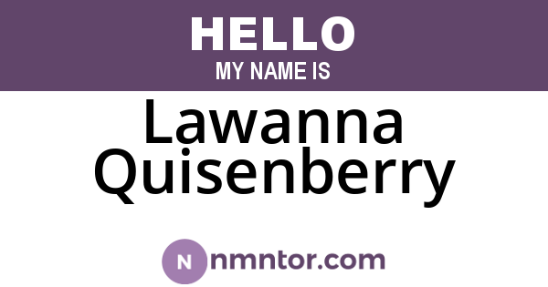 Lawanna Quisenberry