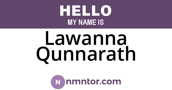 Lawanna Qunnarath