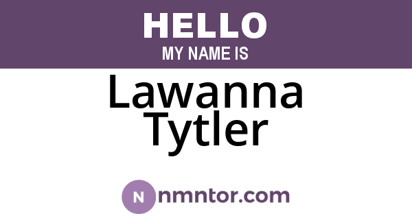 Lawanna Tytler
