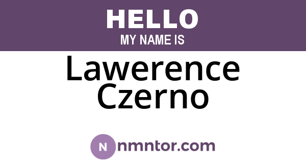 Lawerence Czerno