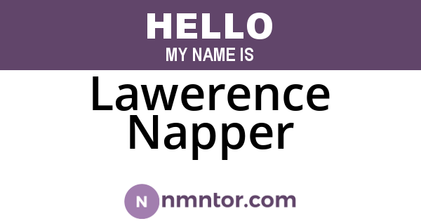 Lawerence Napper