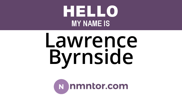 Lawrence Byrnside