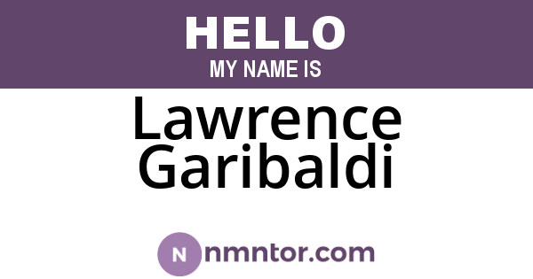 Lawrence Garibaldi