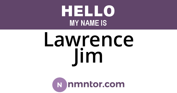 Lawrence Jim