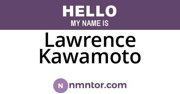 Lawrence Kawamoto
