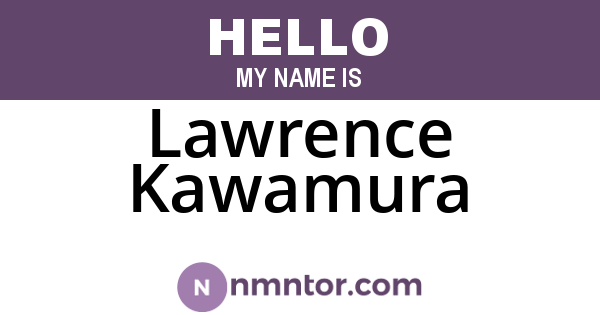 Lawrence Kawamura