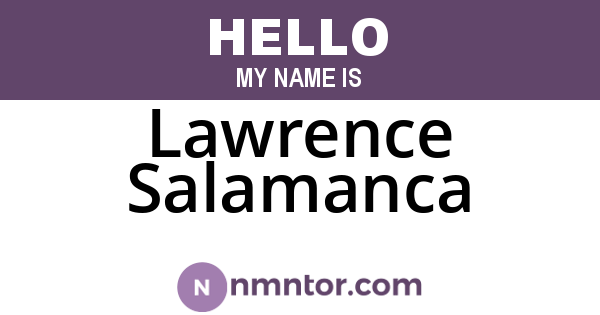 Lawrence Salamanca