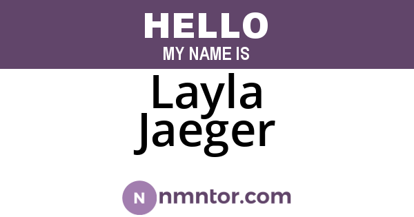 Layla Jaeger