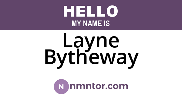 Layne Bytheway
