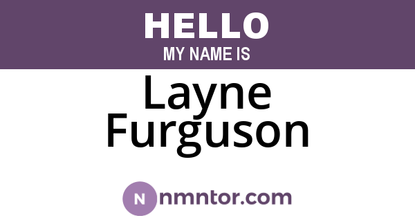 Layne Furguson