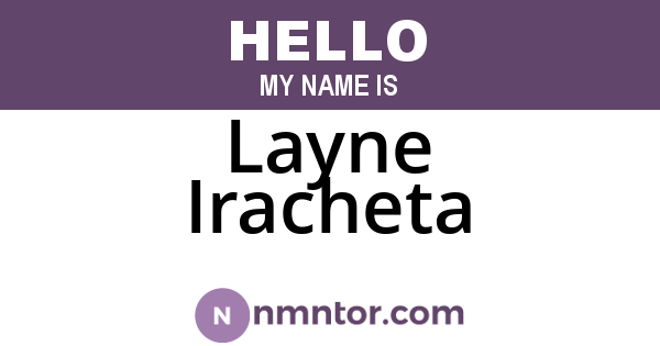 Layne Iracheta