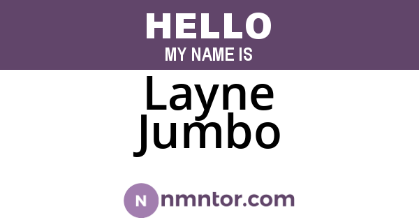 Layne Jumbo