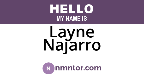 Layne Najarro