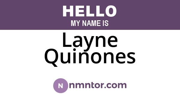 Layne Quinones