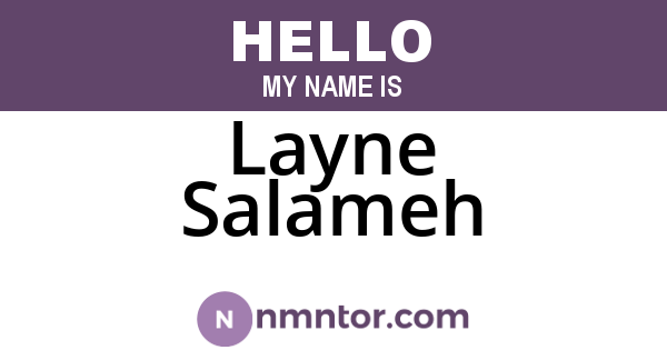 Layne Salameh