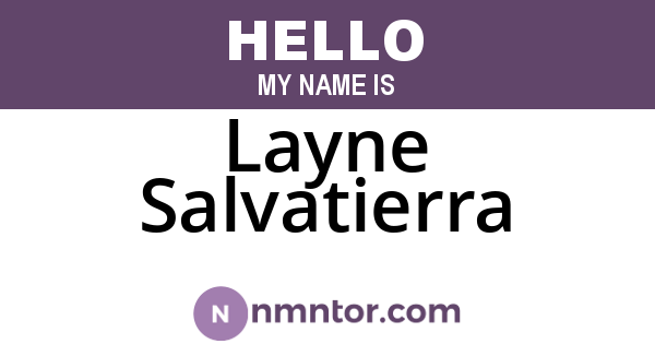 Layne Salvatierra