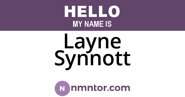 Layne Synnott