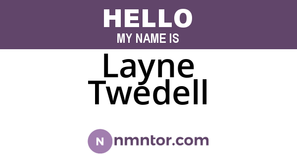 Layne Twedell