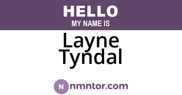 Layne Tyndal