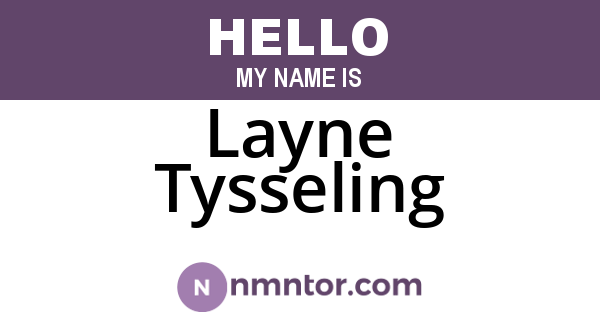 Layne Tysseling