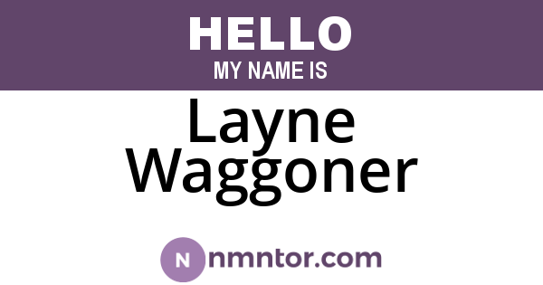 Layne Waggoner