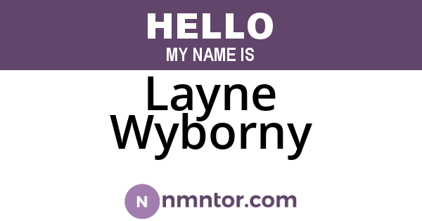 Layne Wyborny