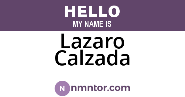 Lazaro Calzada