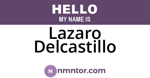 Lazaro Delcastillo