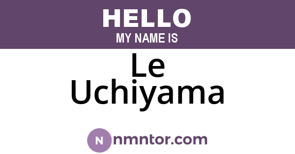 Le Uchiyama