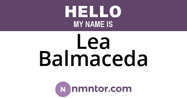 Lea Balmaceda