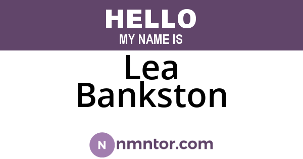 Lea Bankston