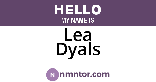 Lea Dyals