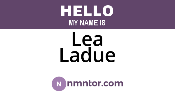 Lea Ladue