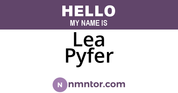 Lea Pyfer