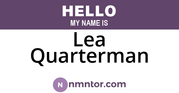 Lea Quarterman