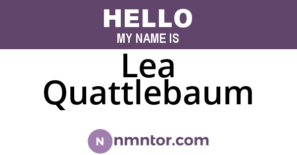 Lea Quattlebaum
