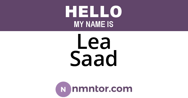 Lea Saad