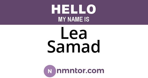 Lea Samad
