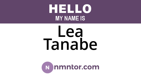Lea Tanabe