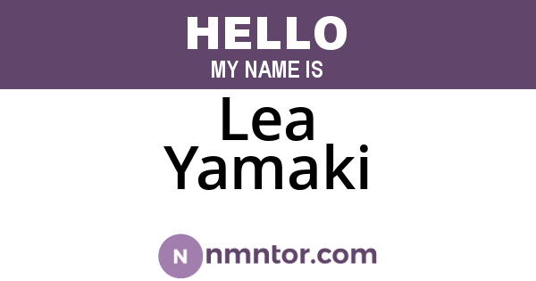 Lea Yamaki