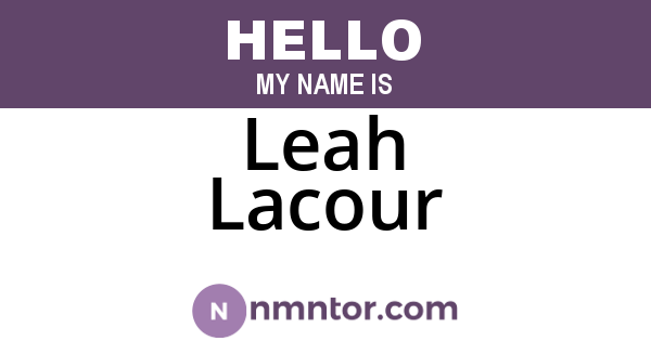 Leah Lacour