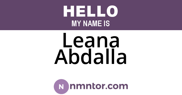 Leana Abdalla