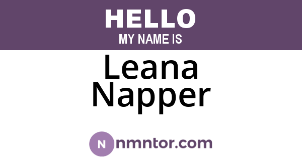 Leana Napper
